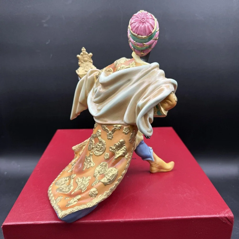 The Vatican Nativity Balthazar Figurine Porcelain Limited Edition Multicolor Med